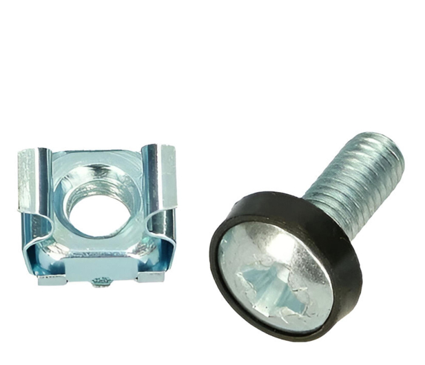 ExtraLink  Śrubka M6 do szaf 19" + nakrętka + podkładka (srebrna) - 1323260 - zdjęcie